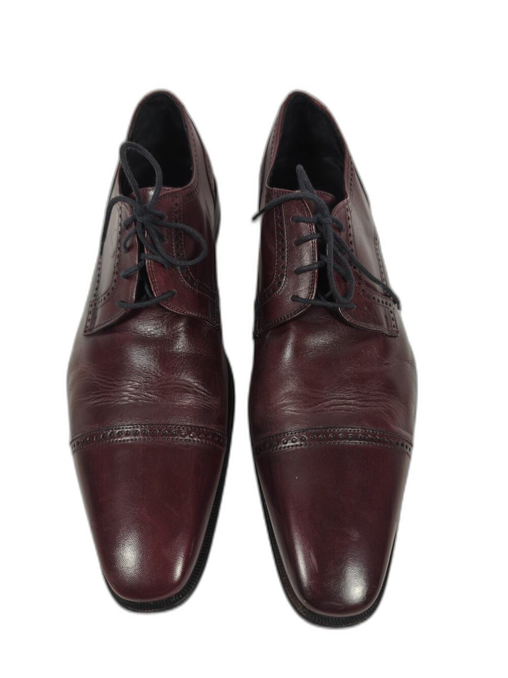 Men's Broletto Cap Toe Oxford Burgundy Size 13M